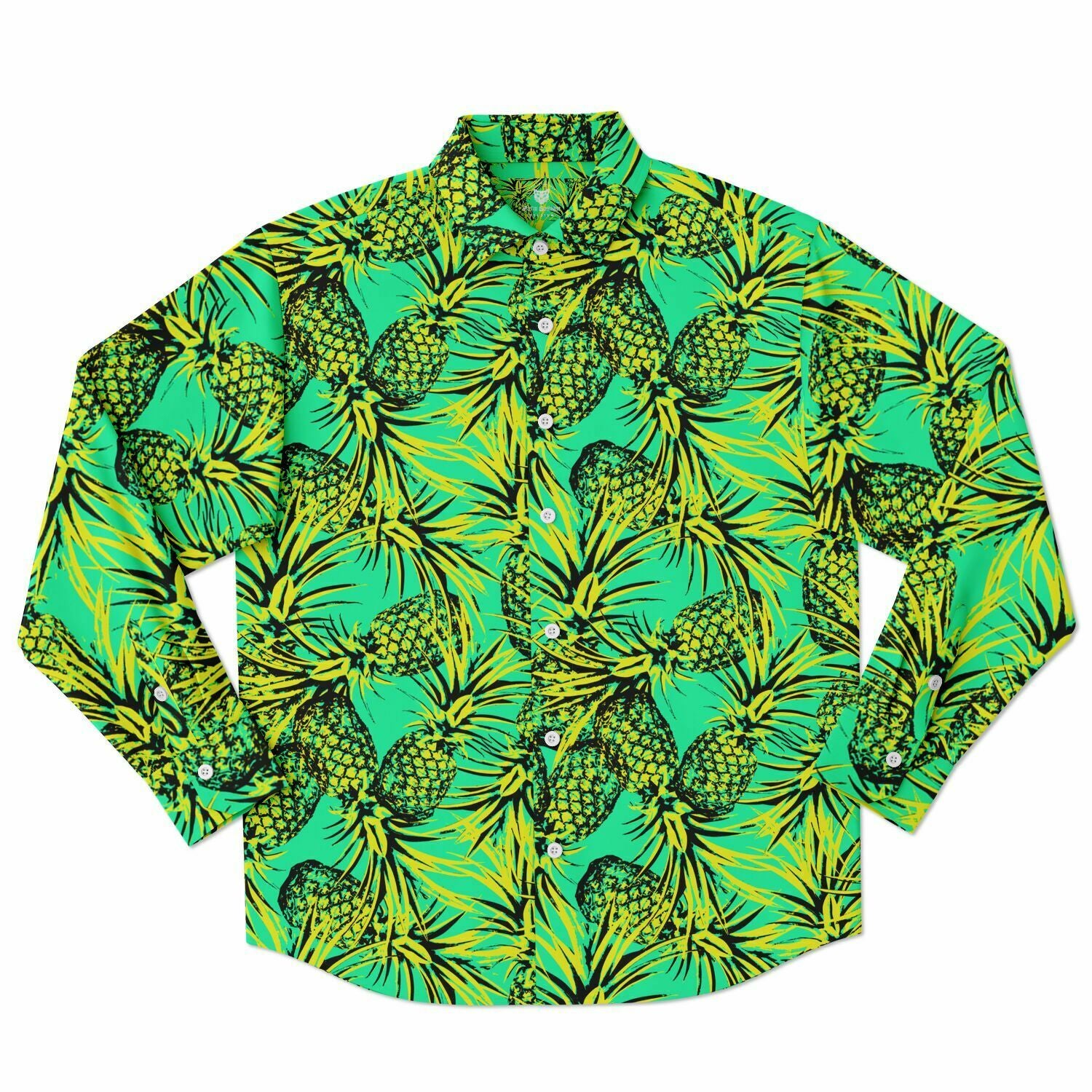 chemise manches longues homme motif tropical