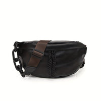 Sac banane cuir femme classique noir – vue 6