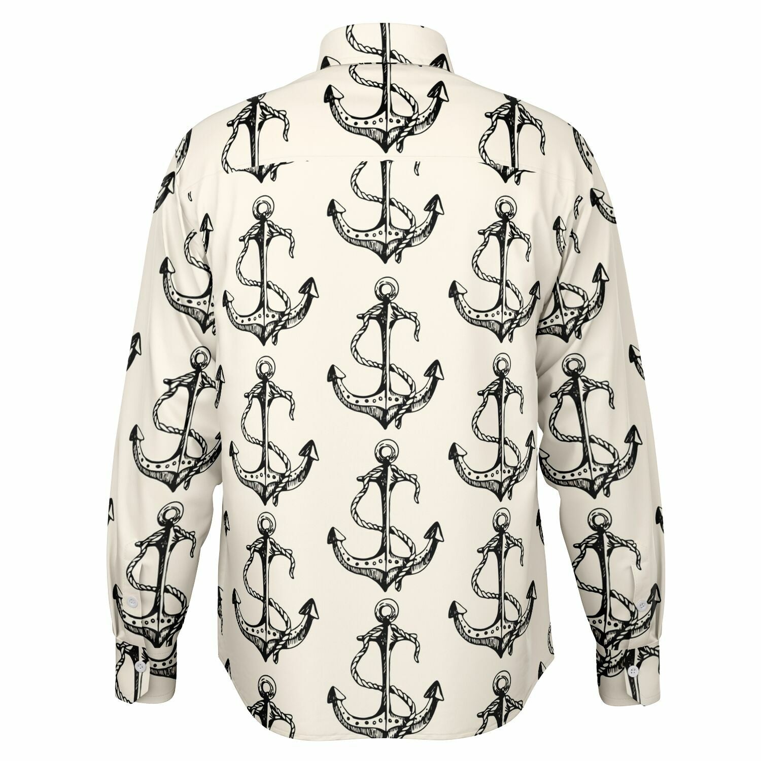 chemise homme en coton ancre marine