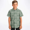 chemise garçonnette verte originale manches courtes