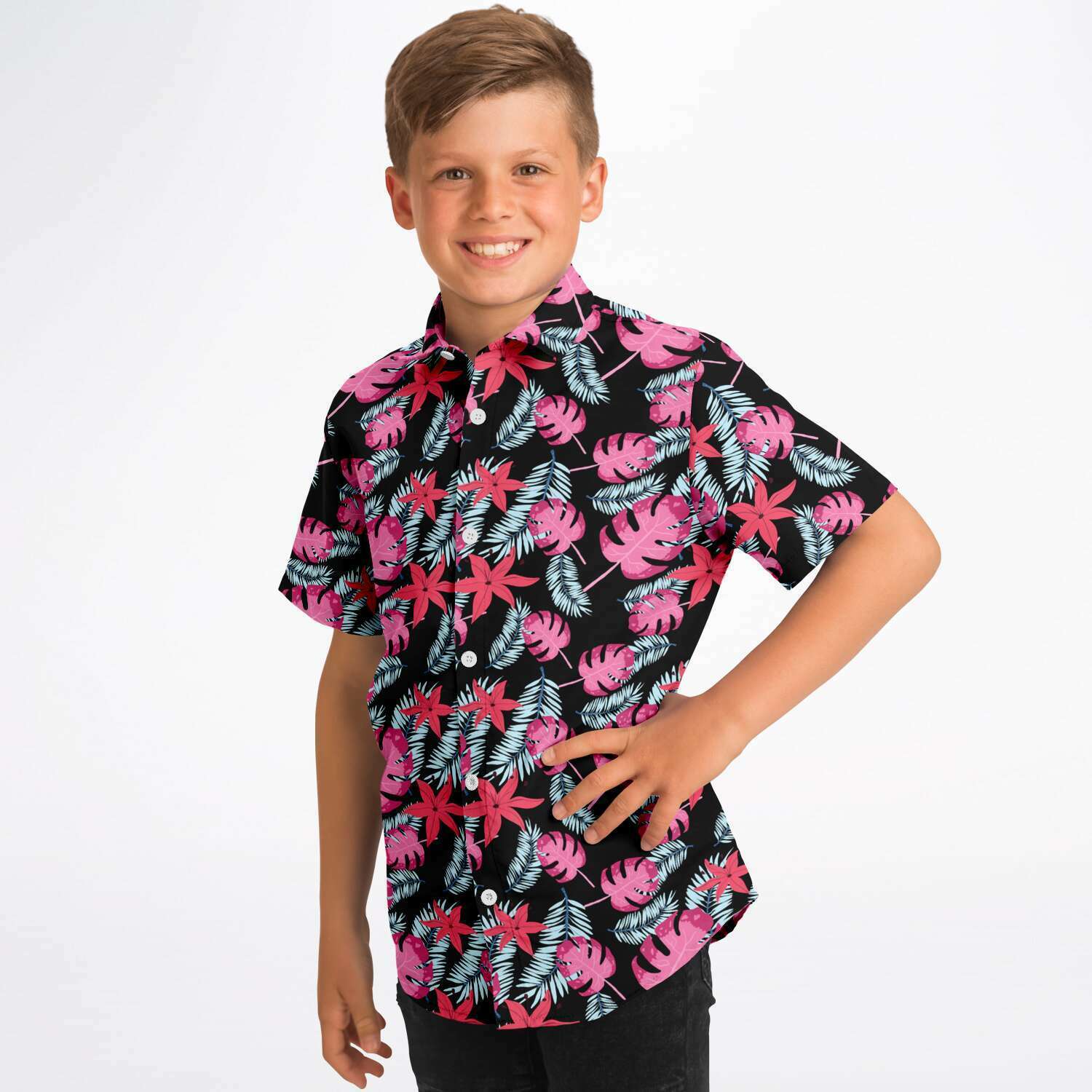 Chemise Garçon Originale Hawaïenne Manches Courtes