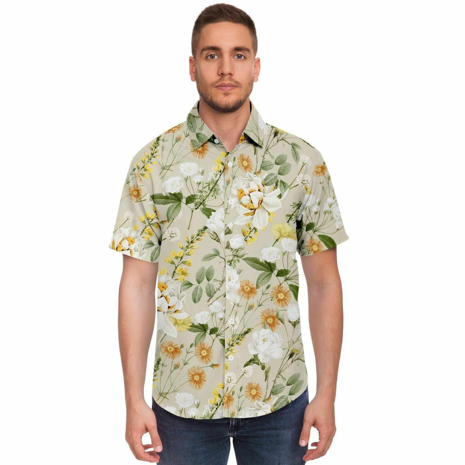 chemise estivale homme à fleurs