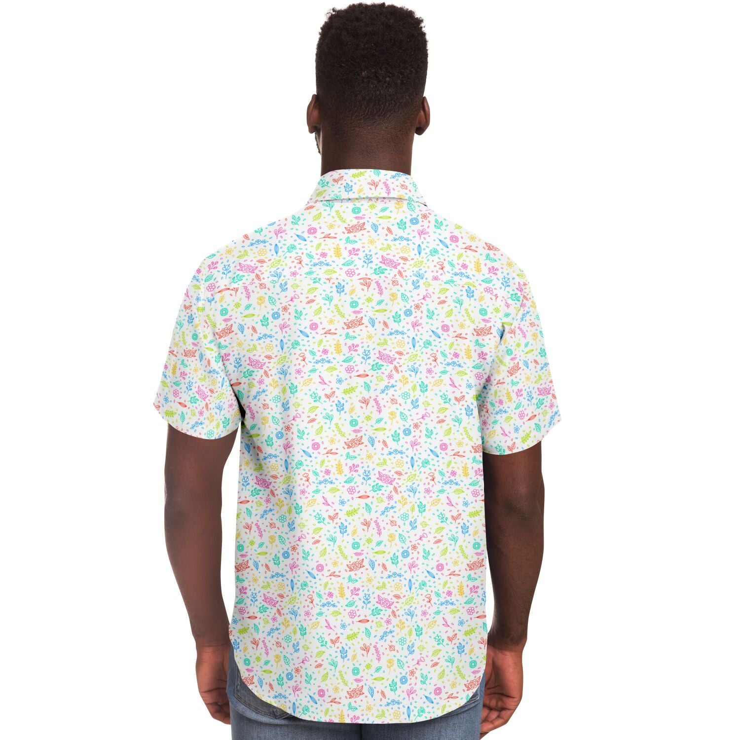 chemise homme été à fleurs