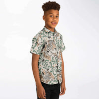 Chemise garçon originale safari manches courtes