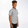 chemise d'été blanche garçon manches courtes