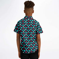 tenue garçon avec chemise bleue