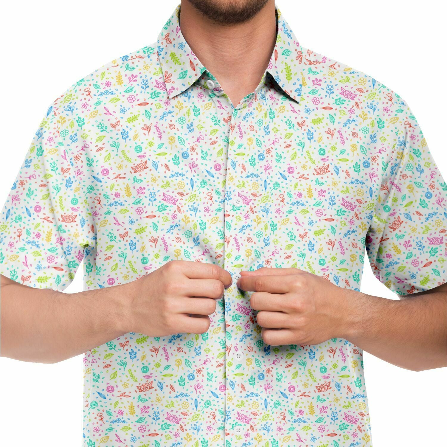 chemise manche courte imprimée pour homme
