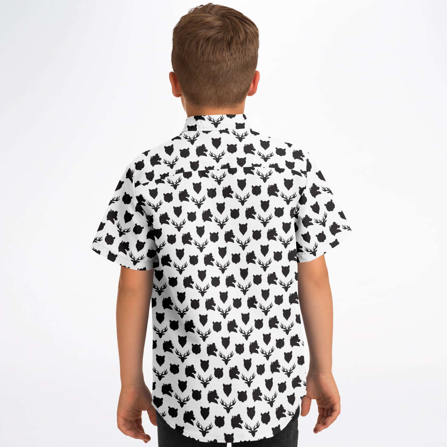 chemise garçon blanche à manches courtes