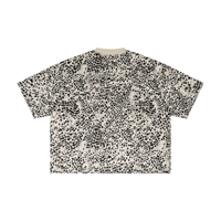 T-shirt Boxy Motif Léopard Noir — Streetwear Belge