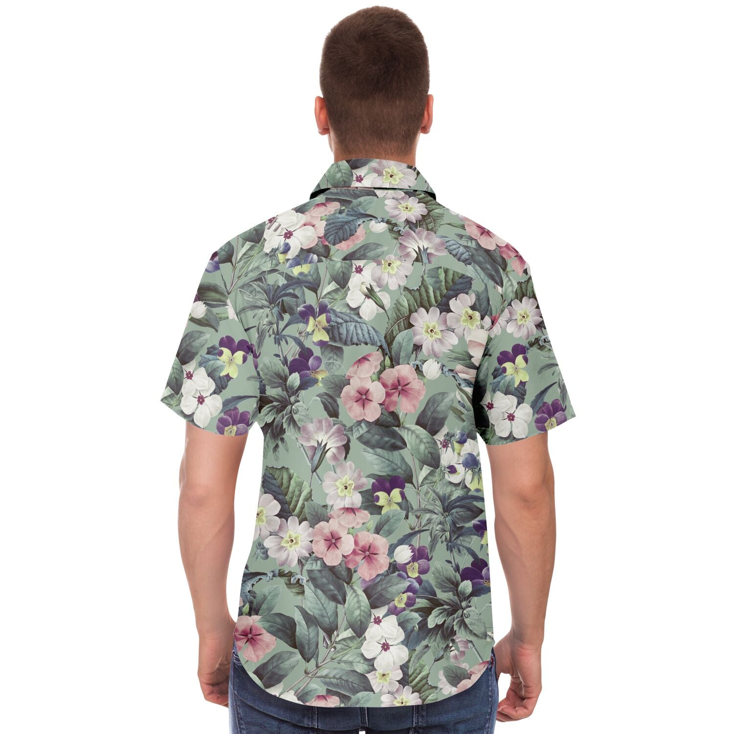 chemise décontractée homme à fleurs