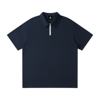 Polo Quart-Zip Noir Original — Streetwear Belge