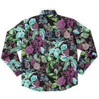 chemise à manches longues motifs mauves