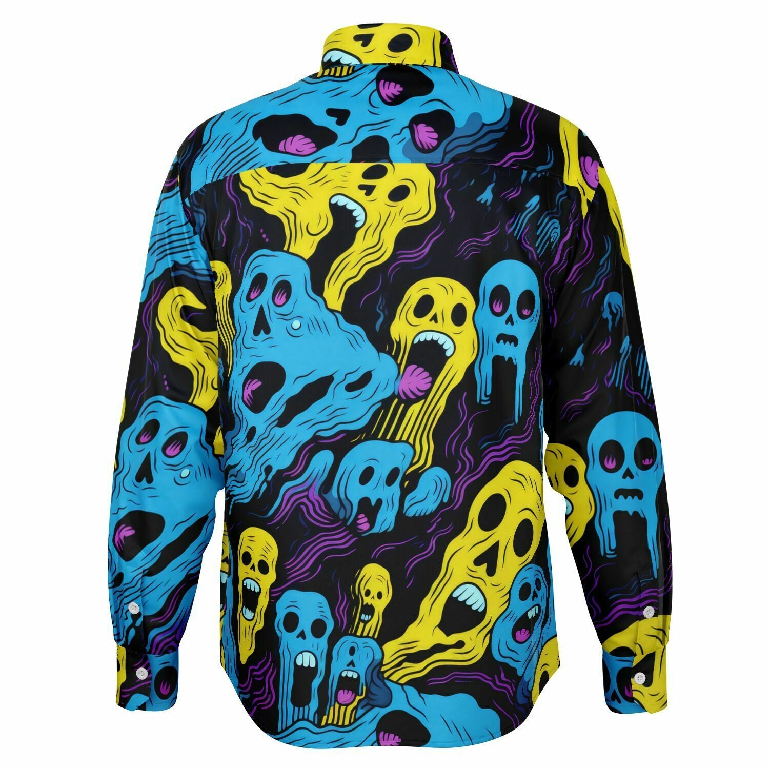 chemise homme fantome fluo à manches longues