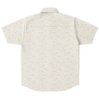 chemise homme manches courtes imprimée fleurs