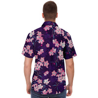 vêtement homme manches courtes à fleurs