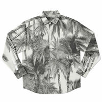chemise homme manches longues avec motifs palmiers