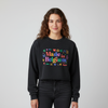 Sweat-shirt court Snow Washed Raw Edge - "MADE IN BELGIUM WITH LOVE"