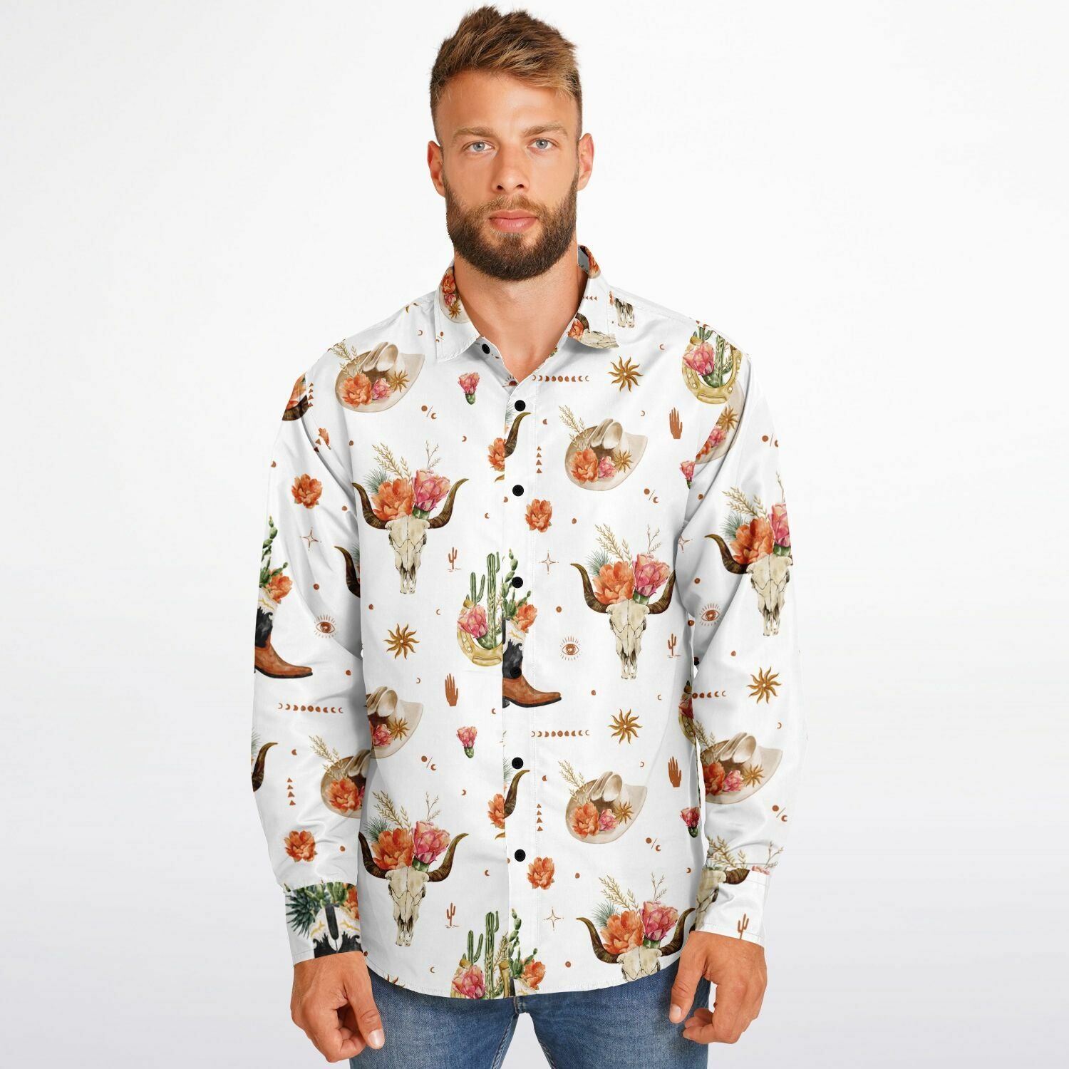 chemise homme à motifs western élégante