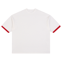 T-shirt Colorblock Épaule Tombante Original Noir — Streetwear Belge