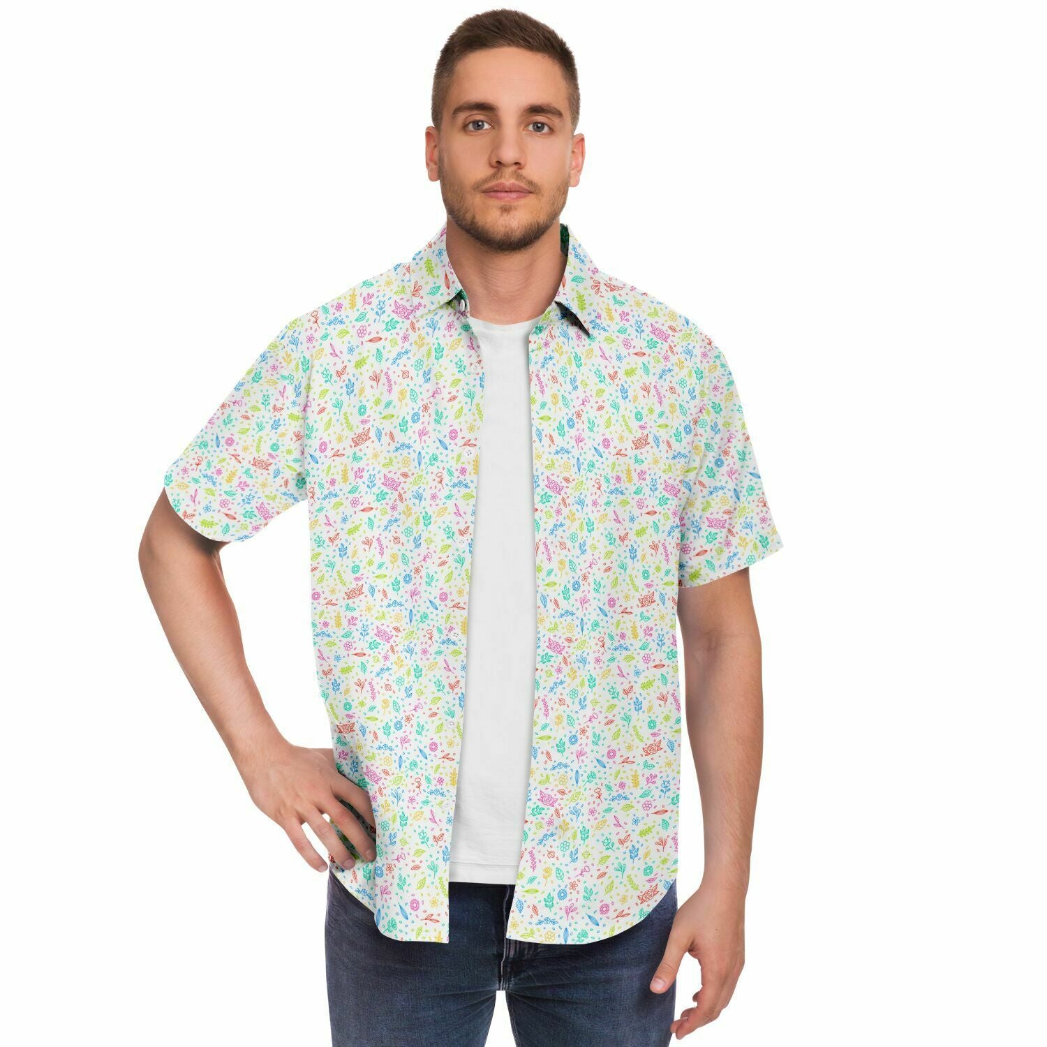 chemise homme tendance à fleurs