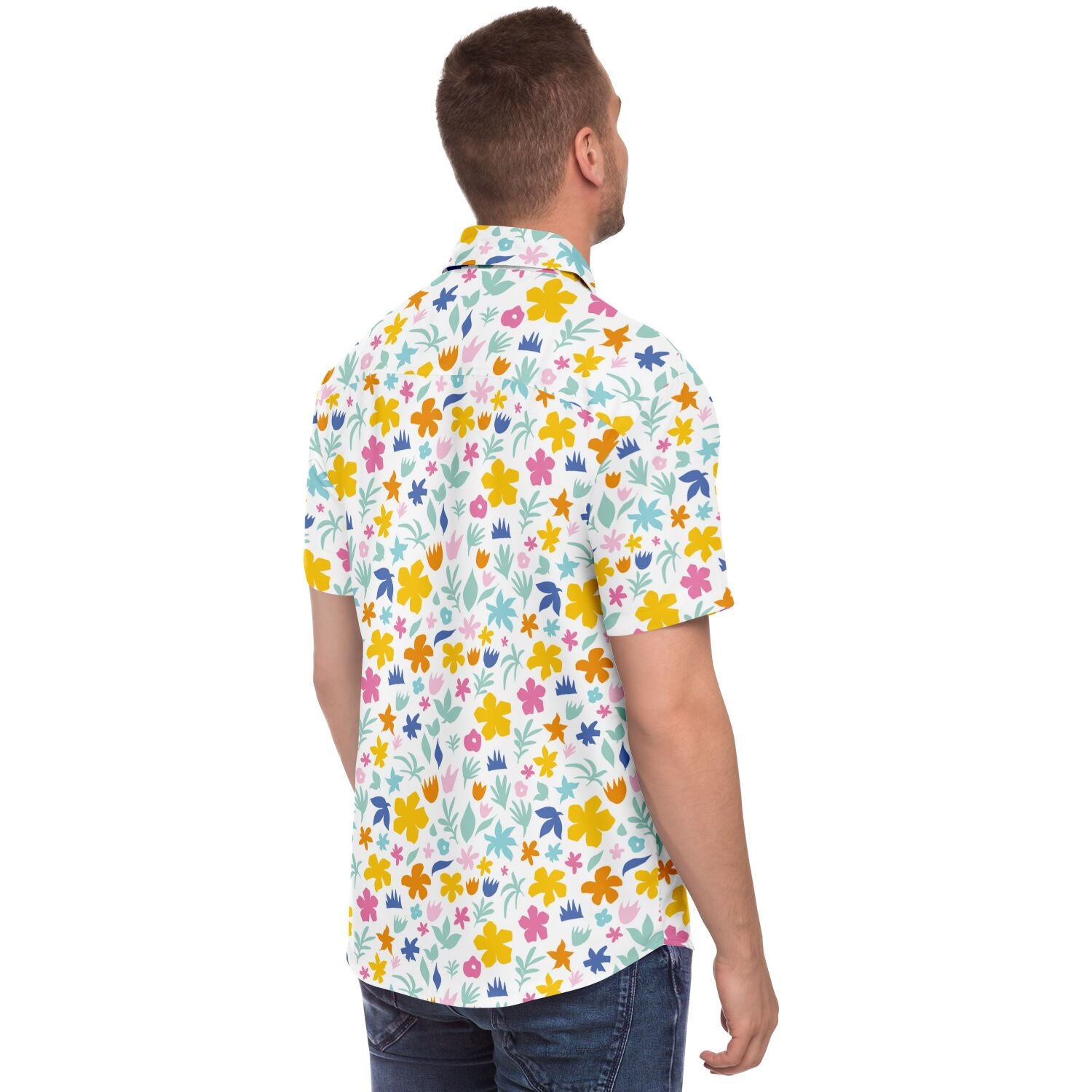 chemise à motifs floraux pour homme