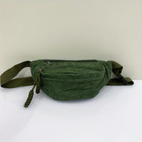 Sac banane velours brun – vue 2