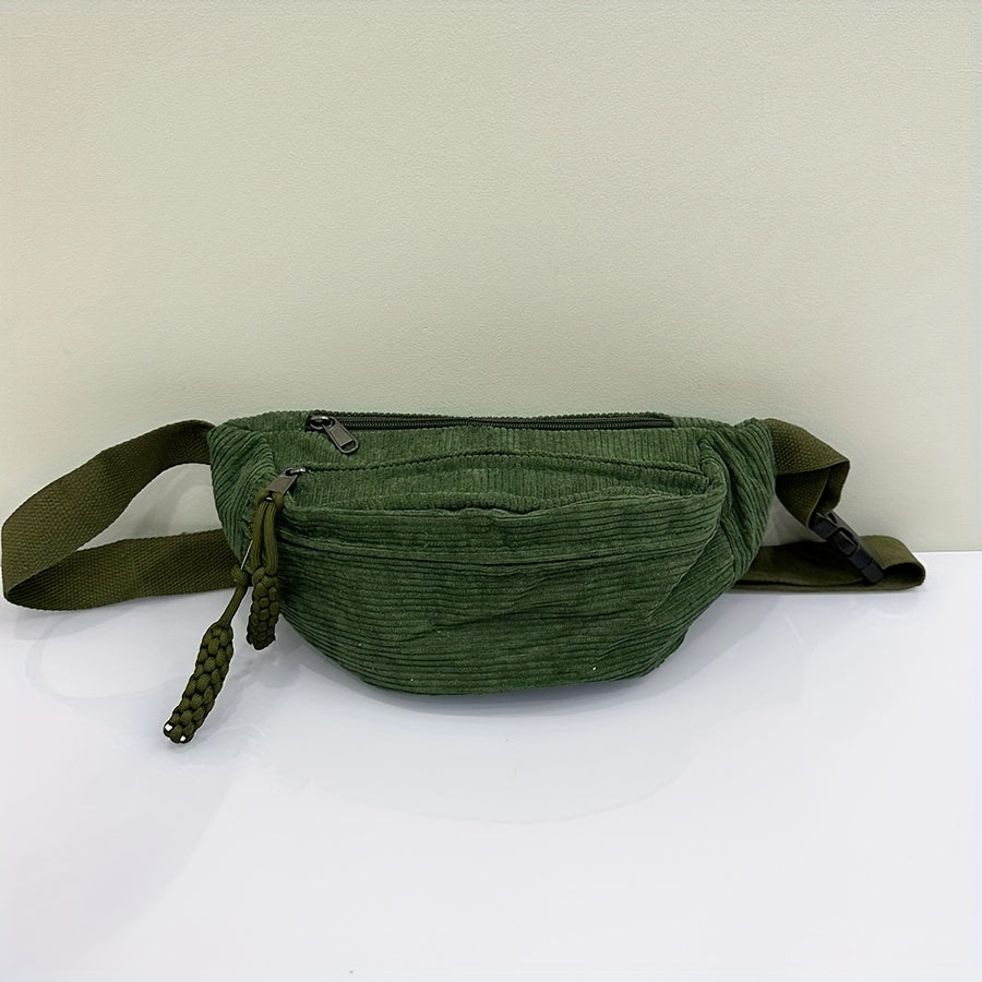 Sac banane velours vert