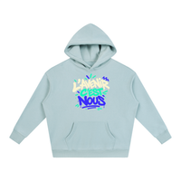 Hoodie oversize Gen Z « L'avenir c'est nous » – coloris pastel