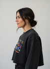 Sweat-shirt court Snow Washed Raw Edge - "MADE IN BELGIUM WITH LOVE"