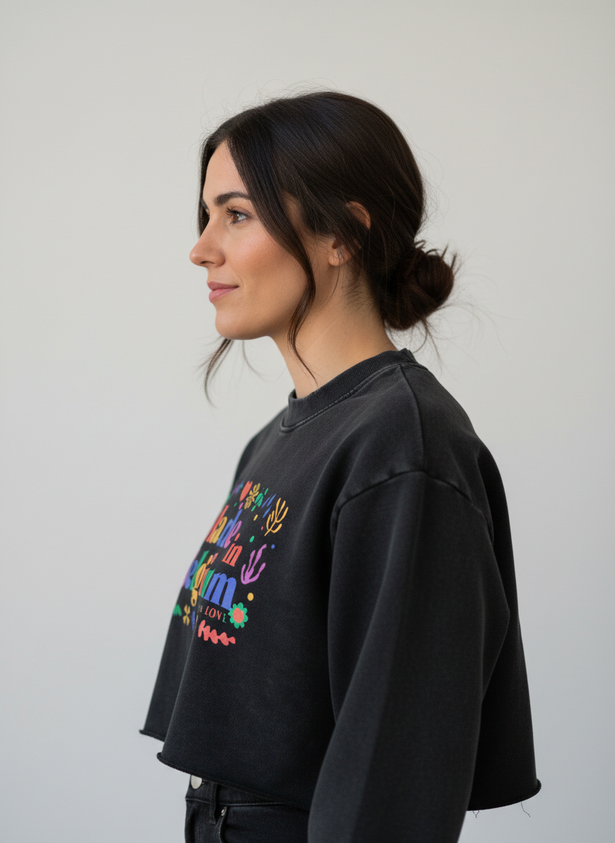 Pull Court femme - "MADE IN BELGIUM WITH LOVE"