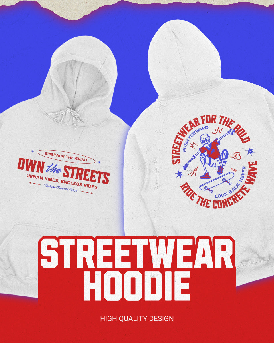 Hoodie skateboard “OWN THE STREETS”