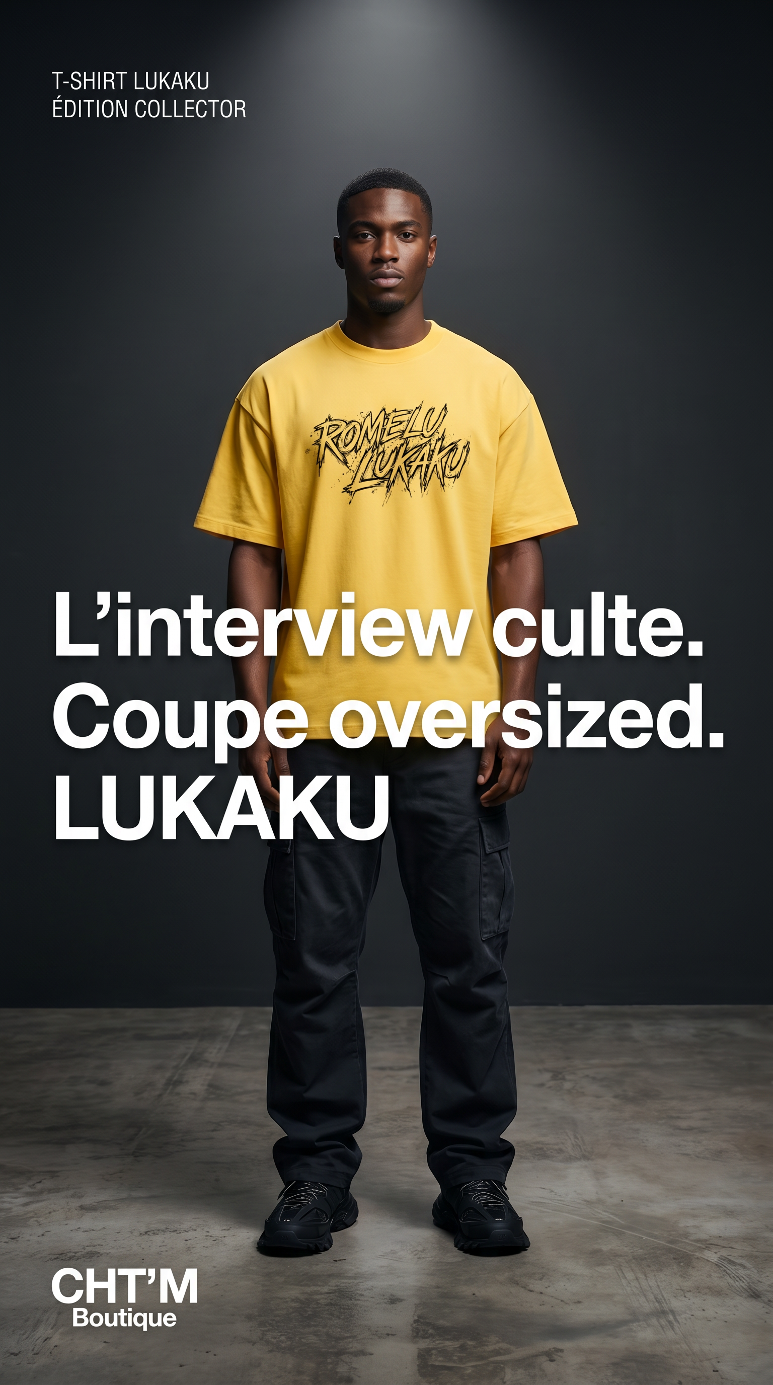 T-shirt Lukaku "Grosse Paire de Couilles" Red Devils Belgique 3-2 Sénégal – Blanc & Jaune Citron CM 2026