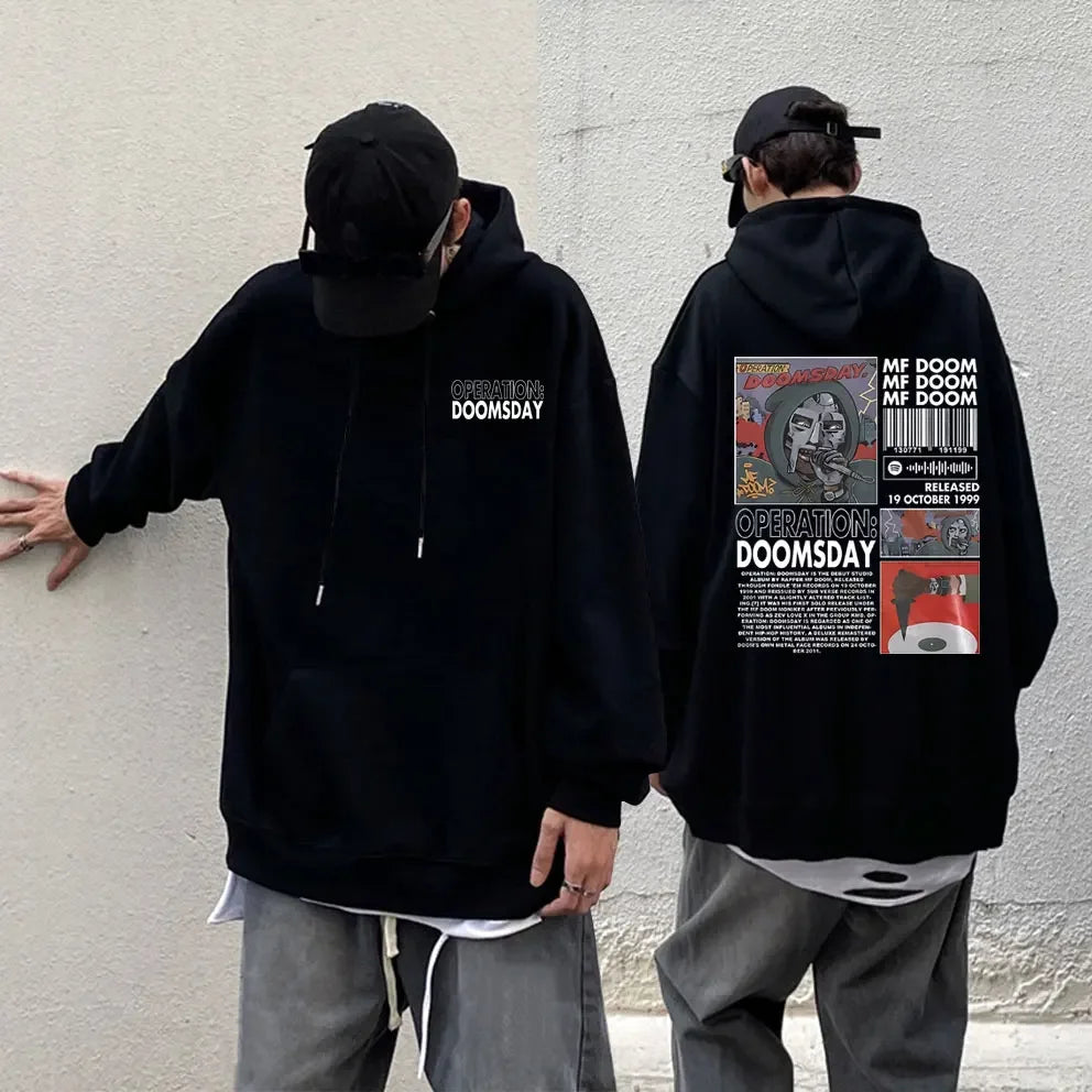 hoodie MF Doom avec graphique iconique