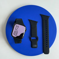 Bracelet Apple Watch sport en silicone, coloris noir