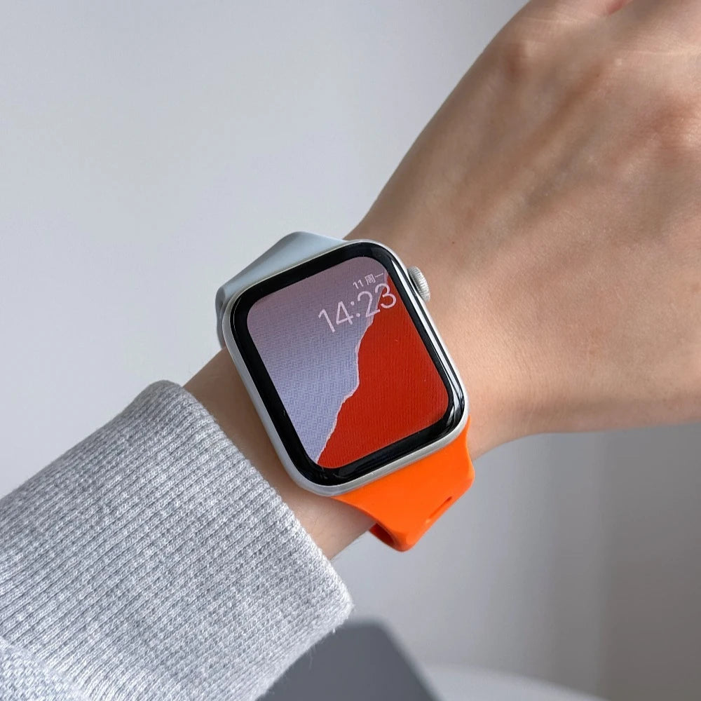 Bracelet Apple Watch sport en silicone, vue détaillée 5