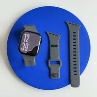 Bracelet Apple Watch sport en silicone, vue détaillée