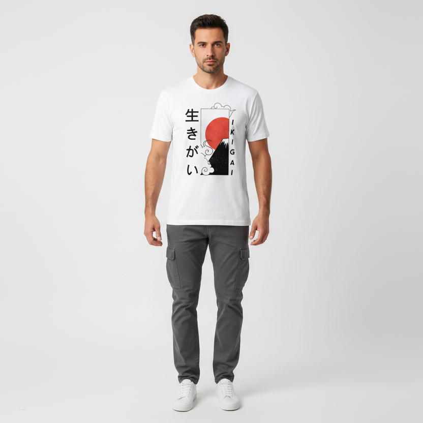 T-Shirt OVERSIZE- "IKIGAI" t-shirt japonais