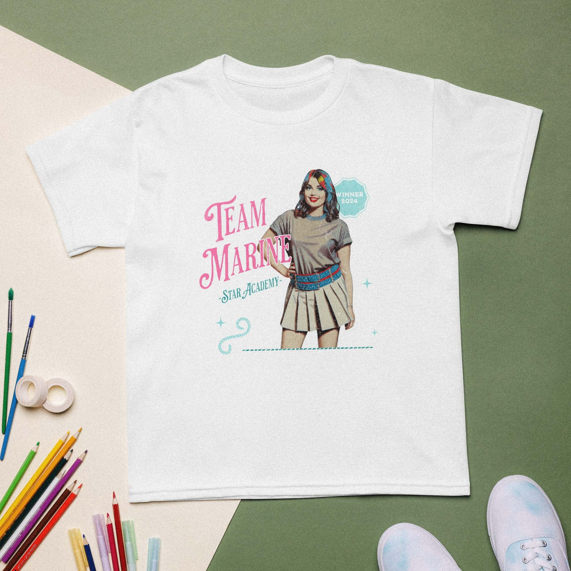 T-shirt enfant Team Marine | Fan Officiel de la Gagnante