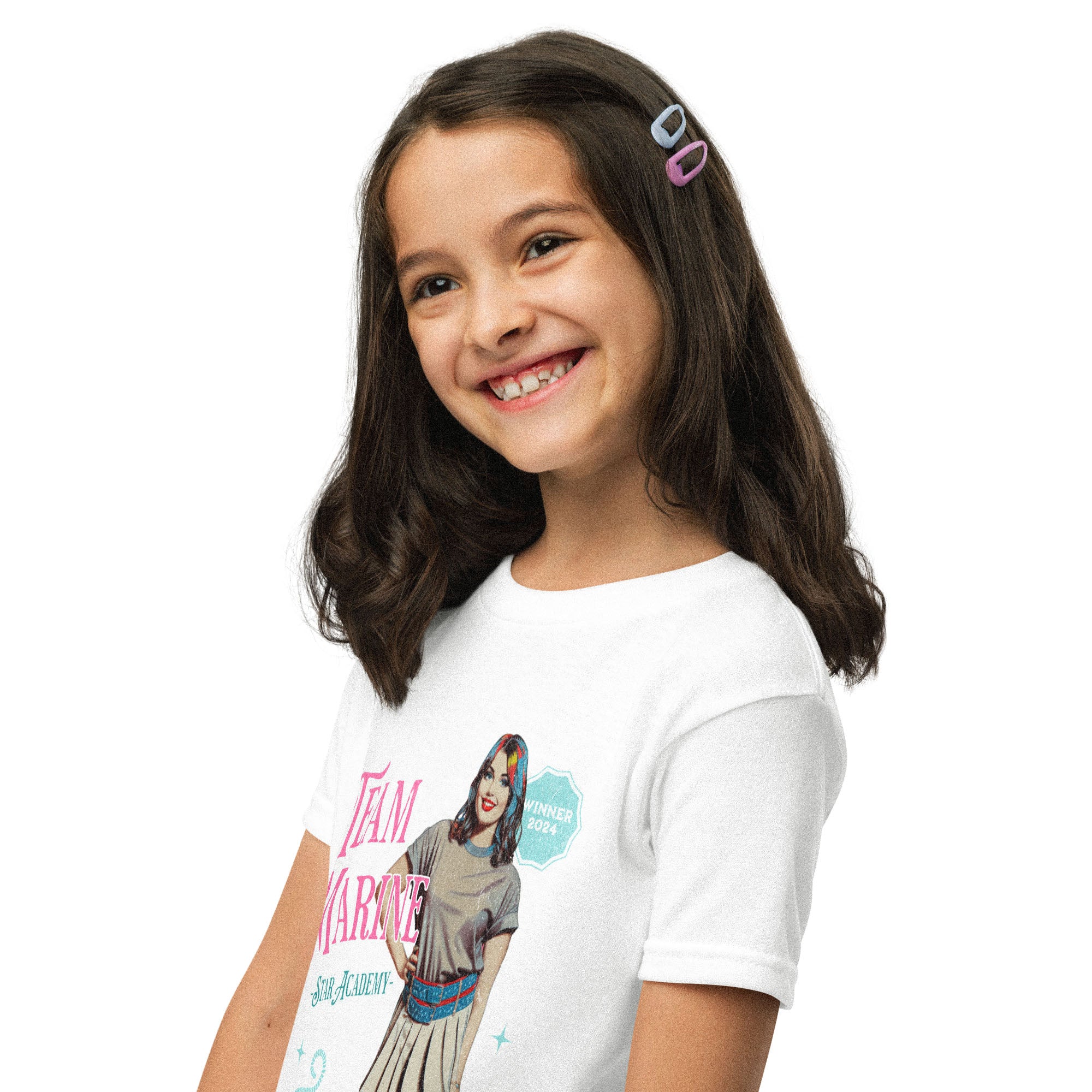 T-shirt enfant Team Marine | Fan Officiel de la Gagnante