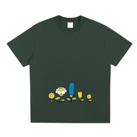 T-shirt oversized en vert sapin - les simpsons 