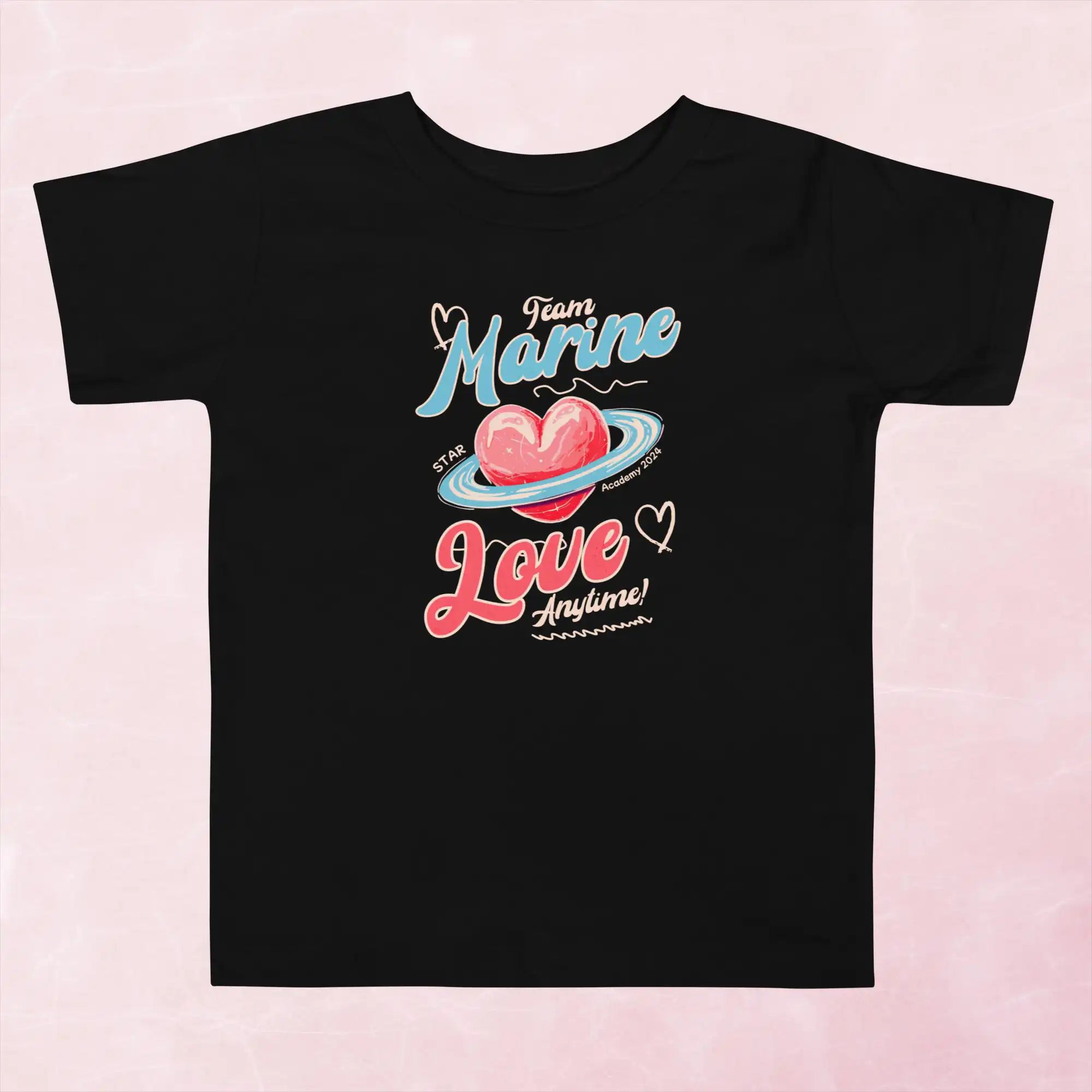 teeshirt noir officiel star academy team marine