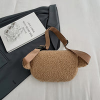 Sac bandoulière moumoute effet teddy – vue 8 | CHT'M Boutique