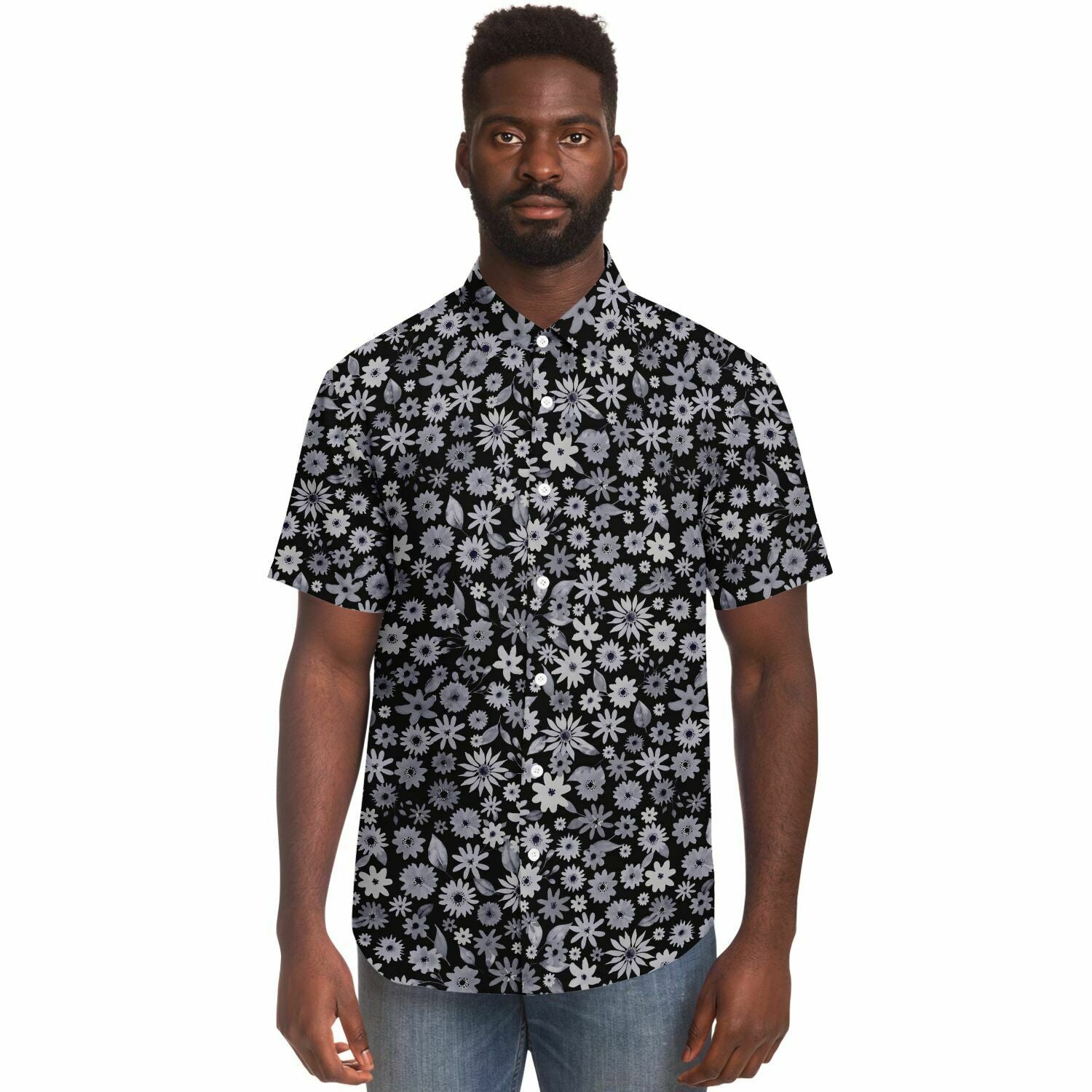 chemise décontractée homme à fleurs