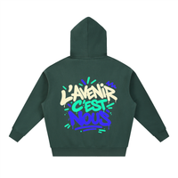 Hoodie boxy Gen Z « L'avenir c'est nous » – coupe courte