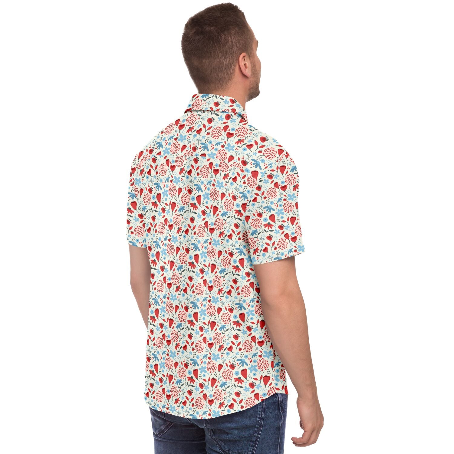 chemise tendance homme à fleurs
