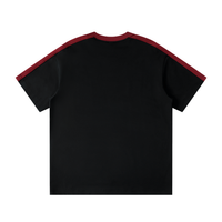 T-shirt Bandes Épaule Original Noir — Streetwear Casual Belge