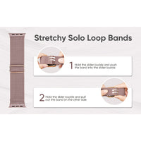 Lot de 8 bracelets Apple Watch élastiques en nylon, vue détaillée 3