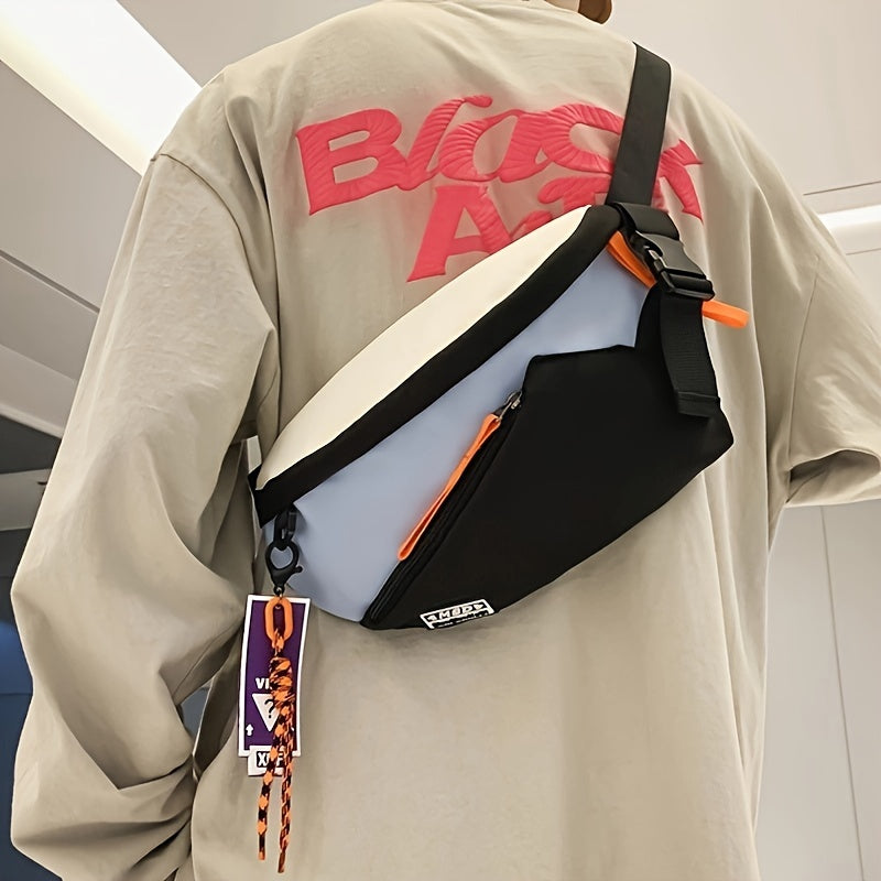 Sac banane hip-hop noir streetwear – vue 4