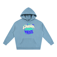 Hoodie oversize Gen Z « L'avenir c'est nous » – coloris pastel
