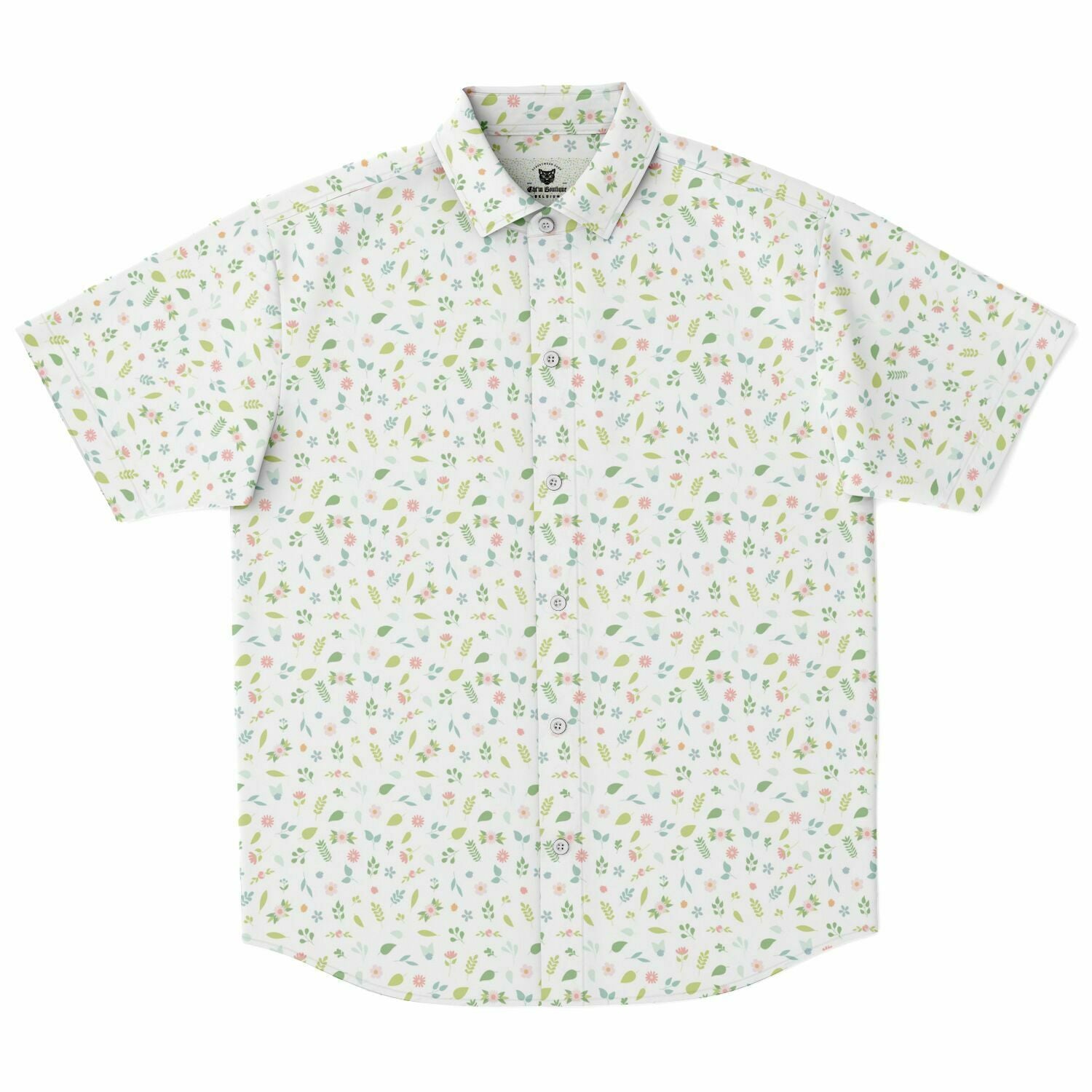 Chemise Homme Manches Courtes À Fleurs